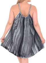 Load image into Gallery viewer, Women&#39;s Rayon Embroidered Tie dye Caftan Swimwear Cover up Dress Beach White