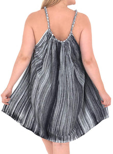 Women's Rayon Embroidered Tie dye Caftan Swimwear Cover up Dress Beach White