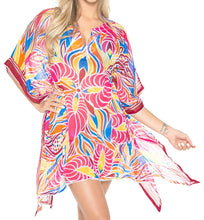 Load image into Gallery viewer, LA LEELA Bikini Swim Beach wear Swimsuit Cover ups Womens Caftan Dress Printed