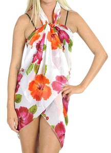 LA LEELA Women Beachwear Bikini Wrap Cover up Swimsuit Sarong Dress 20 ONE Size