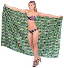 Load image into Gallery viewer, LA LEELA Beachwear Bikini Cover up Bathing Suit Wrap Pareo Women 18 ONE Size