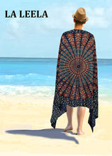 Load image into Gallery viewer, LA LEELA Men Sarong Swimwear Beachwear Wrap Swimsuit Pareo Cover up Bathing Suit