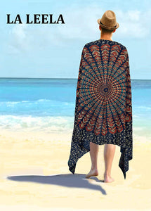 LA LEELA Men Sarong Swimwear Beachwear Wrap Swimsuit Pareo Cover up Bathing Suit