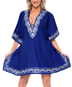 la-leela-swimsuit-beach-wear-embroidery-bikini-cover-up-women-summer-dress