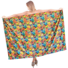 Cargar imagen en el visor de la galería, LA LEELA Women Bikini Cover up Wrap Dress Swimwear Sarong Digital Plus Size