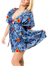 Load image into Gallery viewer, la-leela-swimwear-swimsuit-beach-bikini-cover-up-womens-summer-dress-tie-dye