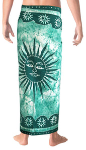 LA LEELA Batik Beach Wear Mens Sarong Pareo Wrap Cover ups Bathing Suit Beach Towel Swim