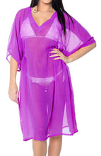 Load image into Gallery viewer, LA LEELA Womens Boho Beach Casual wear Smoked Swing Tube Sun Dress Printed