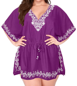 la-leela-bikini-swim-beach-wear-swimsuit-cover-up-womens-kimono-dress-embroidery-1