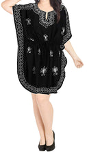 Load image into Gallery viewer, la-leela-rayon-2-solid-womens-caftan-kimono-nightgown-dress-beachwear-cover-up