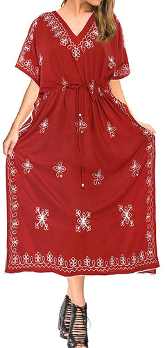 la-leela-rayon-solid-drawstring-dress-osfm-14-30-l-5x-red_3595