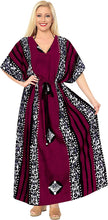 Load image into Gallery viewer, LA LEELA Cotton Batik 1 Women&#39;s Kaftan Nightgown Beachwear Cover up Style Dress