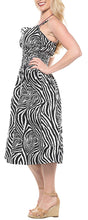 Load image into Gallery viewer, la-leela-soft-printed-beach-halter-dresses-long-digital-black-736-one-size