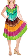 Load image into Gallery viewer, LA LEELA Everyday Essentials Caftan Tunic Tank Summer Beach Dress Swim Cover Up AP