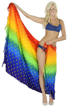 Load image into Gallery viewer, la-leela-womens-bathing-sarong-bikini-cover-up-wrap-dress-solid-20-plus-size