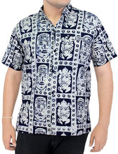 Load image into Gallery viewer, la-leela-shirt-casual-button-down-short-sleeve-beach-shirt-men-embroidered-8