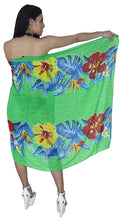 Load image into Gallery viewer, LA LEELA Women Beach Bikini Sarong Cover up Wrap Skirt Dress Printed 22 ONE Size