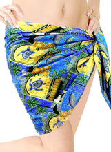 Load image into Gallery viewer, LA LEELA Women Beachwear Bikini Cover up Wrap Pareo Dress Swimwear Mini Sarong 2