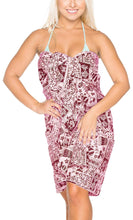 Load image into Gallery viewer, LA LEELA Beachwear Bikini Cover up Bathing Suit Wrap Pareo Women 18 ONE Size