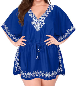 la-leela-bikini-swim-beach-wear-swimsuit-cover-up-womens-kimono-dress-embroidery-1