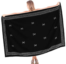 Load image into Gallery viewer, LA LEELA Women Beachwear Sarong Bikini Cover up Wrap Dress Solid 1 ONE Size