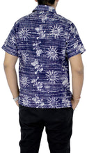 Load image into Gallery viewer, la-leela-shirt-casual-button-down-short-sleeve-beach-shirt-men-pocket-batik-1