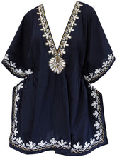 Load image into Gallery viewer, la-leela-swimsuit-beach-wear-embroidery-bikini-cover-up-women-summer-dress