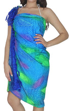 Load image into Gallery viewer, la-leela-women-beachwear-bikini-wrap-cover-up-swimwear-multicolor-one-size