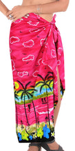 Load image into Gallery viewer, LA LEELA Women Beachwear Bikini Wrap Cover up Swimsuit Dress Sarong 17 ONE Size