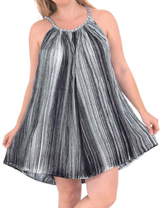Women's Rayon Embroidered Tie dye Caftan Swimwear Cover up Dress Beach White