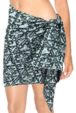 Load image into Gallery viewer, la-leela-cotton-casual-bath-swimsuit-girl-sarong-printed-78x20-green_6490
