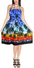 Load image into Gallery viewer, LA LEELA Women Boho Beachwear Summer Relaxed Aloha Party Tube Sun Dress Casual