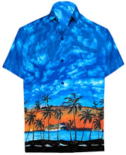 Load image into Gallery viewer, LA LEELA Shirt Casual Button Down Short Sleeve Beach Hawaiian Shirt Men
