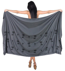 la-leela-womens-bikini-wrap-cover-up-swimsuit-dress-sarong-solid-5-one-size
