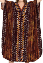 Load image into Gallery viewer, Women&#39;s Beachwear MAXI Dress COTTON Batik Swimwear Evening Dress LONG KAFTAN