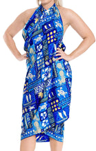 Load image into Gallery viewer, LA LEELA Women Beachwear Bikini Wrap Cover up Pareo Bathing Suit 11 Plus Size