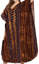 Load image into Gallery viewer, Women&#39;s Beachwear MAXI Dress COTTON Batik Swimwear Evening Dress LONG KAFTAN