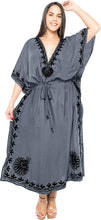 Load image into Gallery viewer, Women&#39;s Beachwear Designer Dress Rayon Swimwear Swimsuit Kimono Long Kaftan