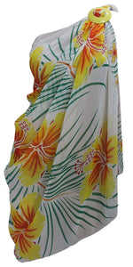 LA LEELA Beachwear Bikini Cover up Bathing Suit Wrap Pareo Women 24 ONE Size