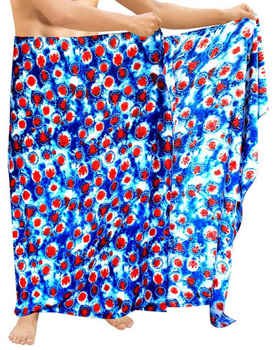 LA LEELA Beach Wear Mens Sarong Pareo Cover ups Wrap Bathing Suit Beach Towel Swim Dress