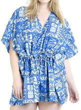 Load image into Gallery viewer, LA LEELA Cover up Beach Bikini Swimwear Swimsuit Kaftan Dress Women Printed
