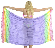 Load image into Gallery viewer, LA LEELA Women&#39;s Swimsuit Cover Up Sarong Bikini Swimwear Beach Cover-Ups Wrap Skirt Large Maxi GB
