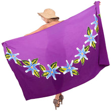 Load image into Gallery viewer, LA LEELA Womens Plus Size Sarong Swimsuit Cover Up Beach Wrap Skirt Sarong Wraps for Women Large Maxi EG