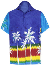 Load image into Gallery viewer, LA LEELA Shirt Casual Button Down Short Sleeve Beach Hawaiian Shirt Men
