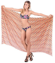 Load image into Gallery viewer, LA LEELA Beachwear Bikini Cover up Bathing Suit Wrap Pareo Women 19 ONE Size