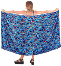 Load image into Gallery viewer, la-leela-women-beach-bikini-wrap-cover-up-swimwear-bathing-suit-24-plus-size