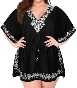 la-leela-bikini-swim-beach-wear-swimsuit-cover-up-womens-kimono-dress-embroidery-1