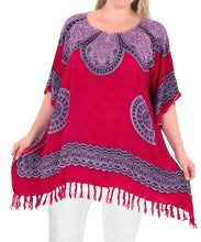 Load image into Gallery viewer, Women&#39;s Top Designer Tunic Beachwear Plus Size Loose Fit Casual  14 - 18