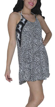 Load image into Gallery viewer, la-leela-women-summer-casual-t-shirt-dresses-beach-cover-up-tank-swing-sundress