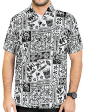 Load image into Gallery viewer, LA LEELA Shirt Casual Button Down Short Sleeve Beach Shirt Men Aloha Pocket 14